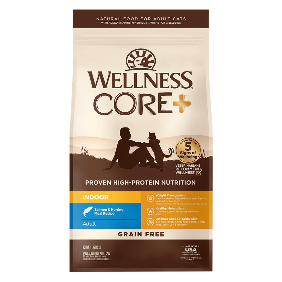 WELLNESS Core Grain Free Salmon & Herring Indoor Dry Cat Food 2.27kg