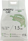 KUNGFU CAT Tofu Cat Litter 17.5L/6.5KG（Green Tea)