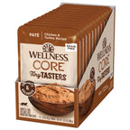 Wellness CORE Tiny Tasters Chicken & Turkey Pate Cat Wet Food 12x50g