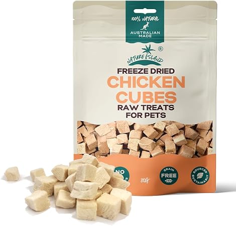 Nature Island Freeze Dried Cheese Cube Treats 150g for Pets