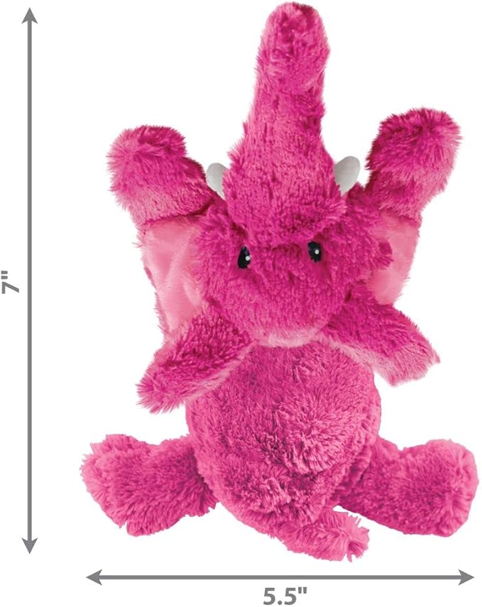 KONG - Cozie Elmer Elephant - Indoor Cuddle Squeaky Plush Dog Toy - for Small Dogs