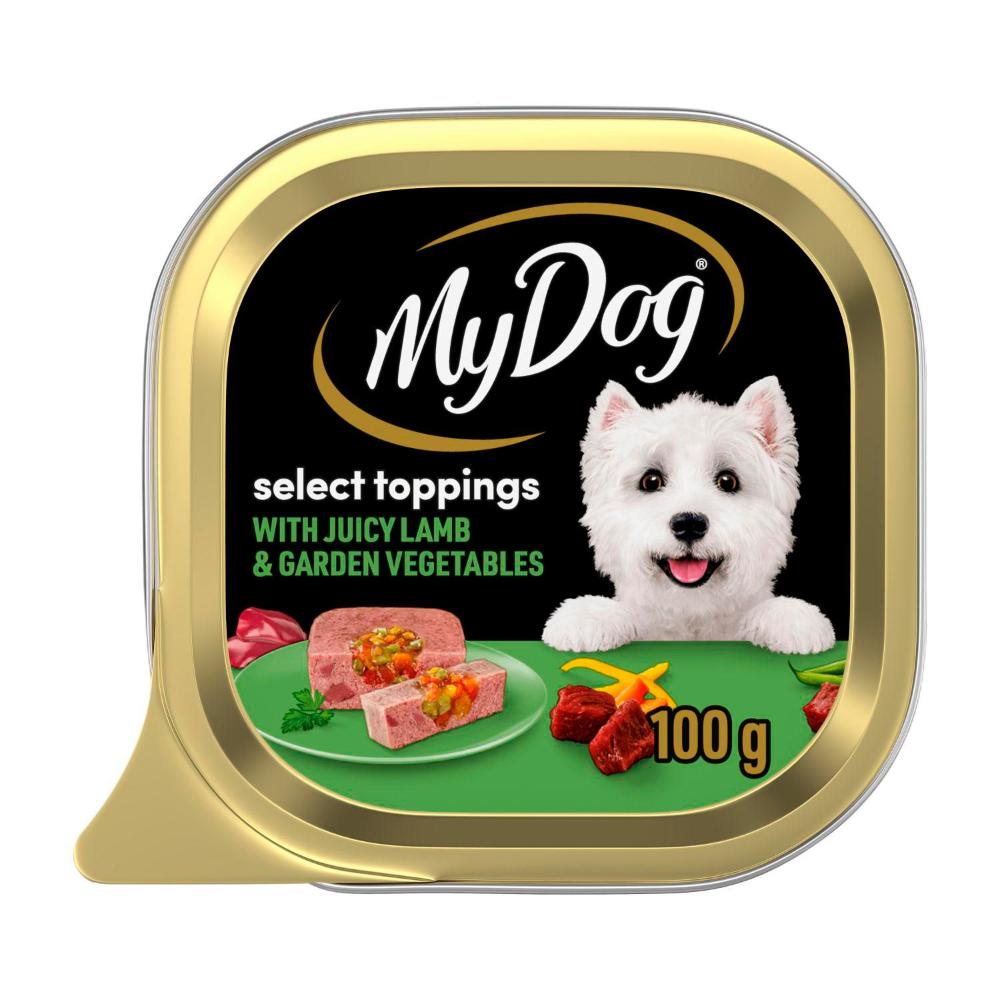 MY DOG WET LAMB TOPPED WITH VEG 100G 12PK