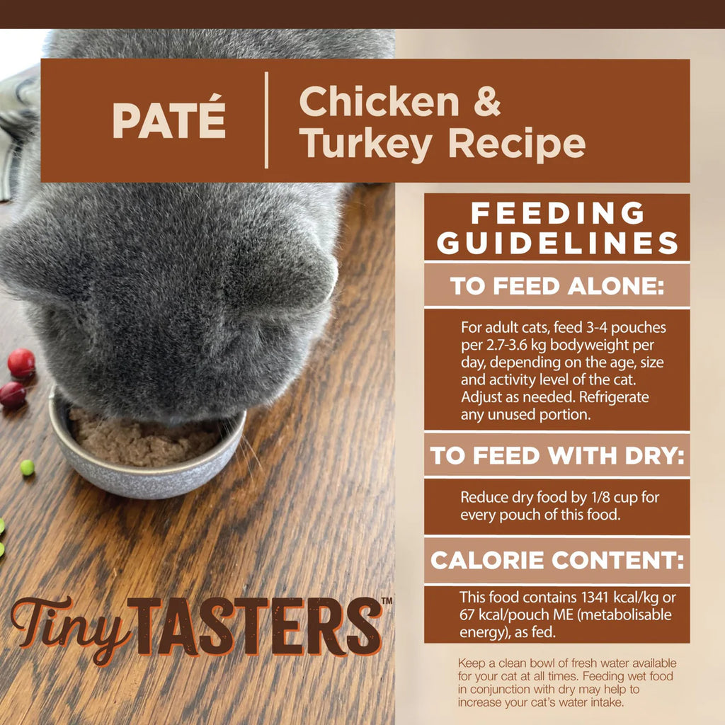 Wellness CORE Tiny Tasters Chicken & Turkey Pate Cat Wet Food 12x50g