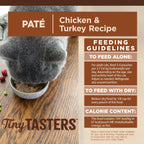Wellness CORE Tiny Tasters Chicken & Turkey Pate Cat Wet Food 12x50g