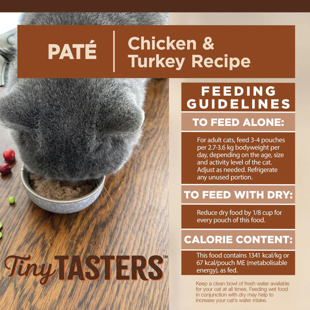 Wellness CORE Tiny Tasters Chicken & Turkey Pate Cat Wet Food 12x50g