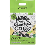 Cature 6L/2.4kg Natural Tofu Clumping Cat Litter Pellets Green Tea Flushable