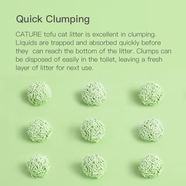 CATURE Green Tea Tofu Clumping Cat Litter 18L/7.2kg