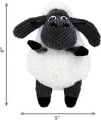 KONG - Sherps Floofs Sheep - Indoor Cuddle Squeaky Plush Dog Toy - for Medium Dogs