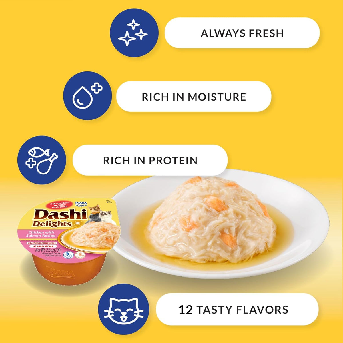 INABA DASHI DELIGHTS CUP TUNA VARIETY 12PK