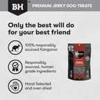 BLACK HAWK DOG TREATS KANGAROO JERKY STICKS 100G