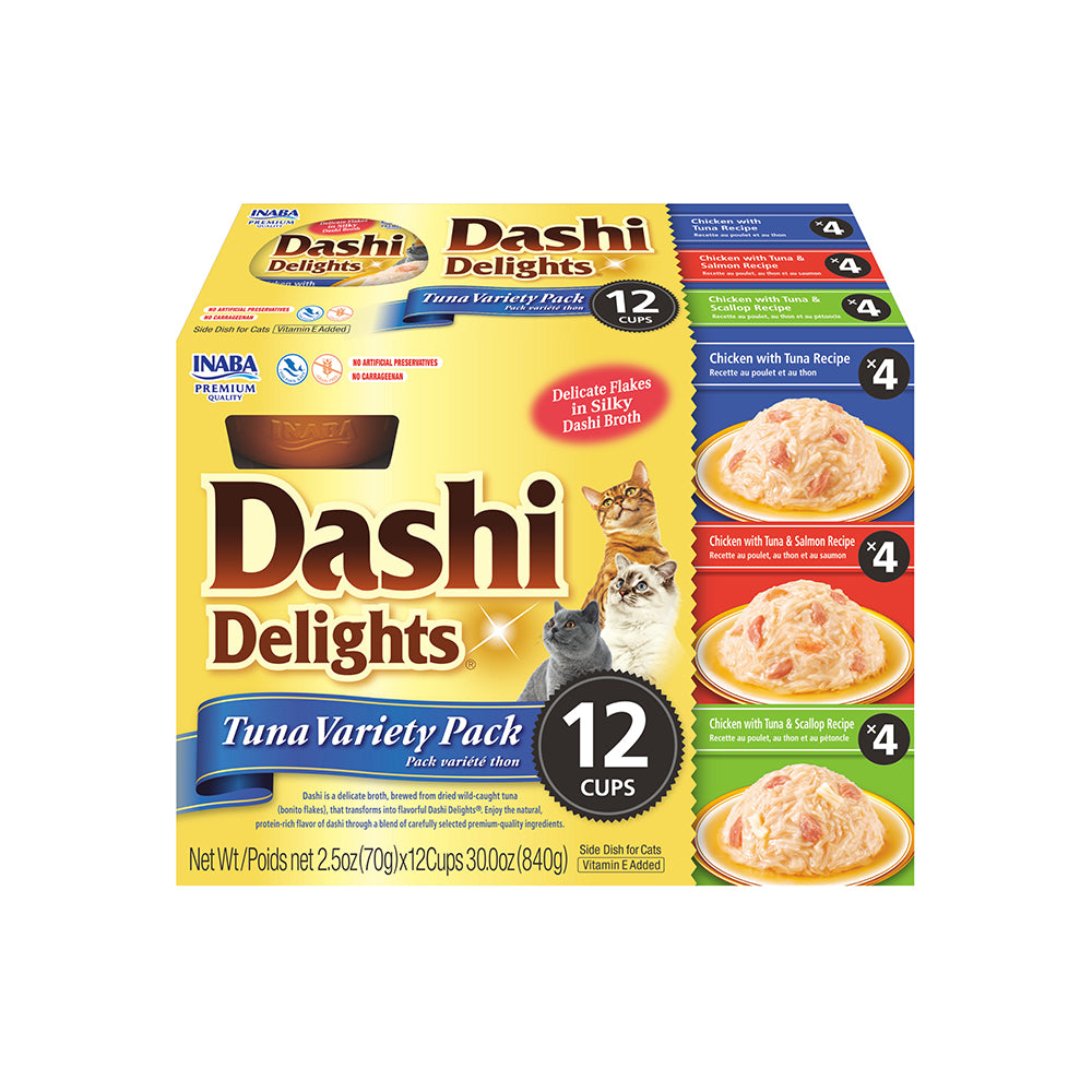 INABA DASHI DELIGHTS CUP TUNA VARIETY 12PK