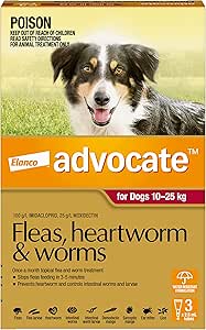 Advocate Spot-on Flea and Worm Treatment for Large Dog 10-25kg 3pk