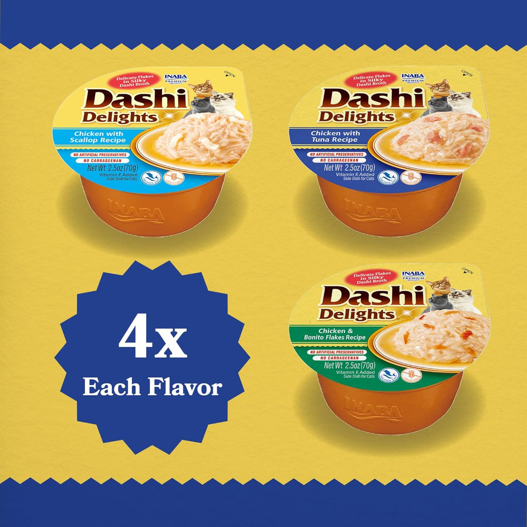INABA DASHI DELIGHTS CUP SEAFOOD VARIETY 12PK
