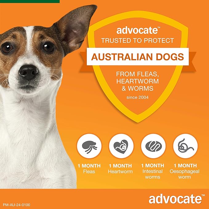 Advocate Spot-on Flea and Worm Treatment for Small Dog up to 4kg 3pk