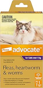 Advocate Spot-on Flea and Worm Treatment for Cats over 4kg 1pk