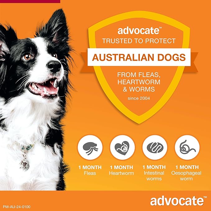 Advocate Spot-on Flea and Worm Treatment for Large Dog 10-25kg 3pk