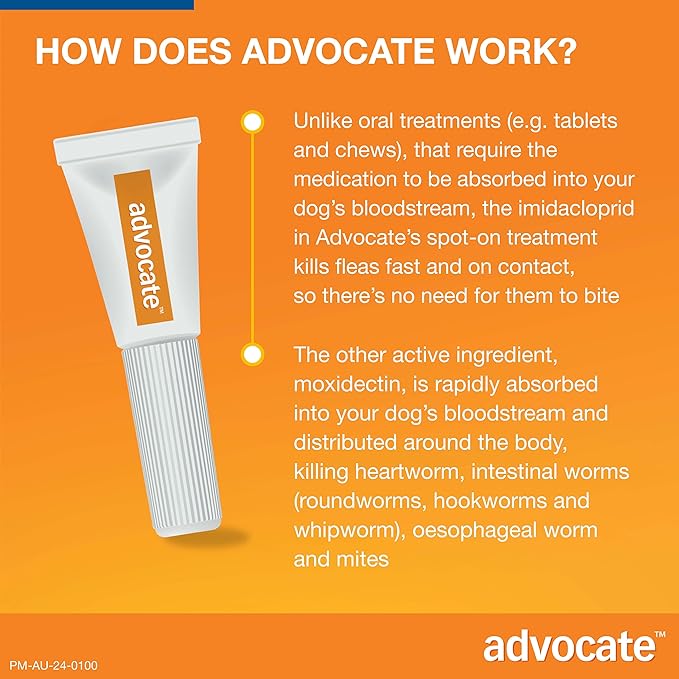 Advocate Spot-on Flea and Worm Treatment for Extra Large Dog over 25kg 3pk