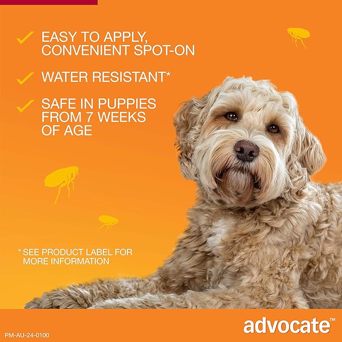 Advocate Spot-on Flea and Worm Treatment for Large Dog 10-25kg 3pk