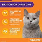 Advocate Spot-on Flea and Worm Treatment for Cats over 4kg 1pk