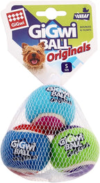 GiGwi Squeaker Tennis Ball Original 3 Pack, Small