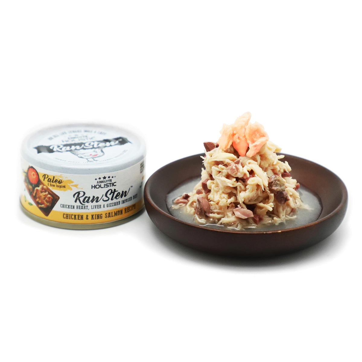 Absolute Holistic RawStew Wet Food for Cats & Dogs 80g (Chicken & King Salmon)