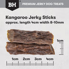 BLACK HAWK DOG TREATS KANGAROO JERKY STICKS 100G