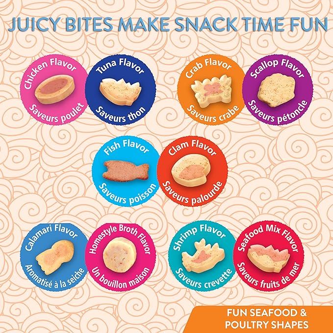 Inaba Juicy Bites Shrimp & Seafood Flavours Cat Treats 33.9g