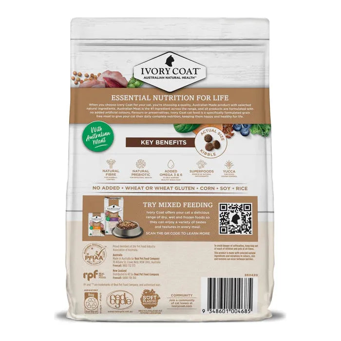 Ivory Coat Grain Free Adult Cat Food Chicken And Kangaroo 4kg