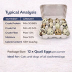 Freezy Paws Freeze Dried Dogs and Cats Treats Quail Eggs (A Pack of 12 eggs)