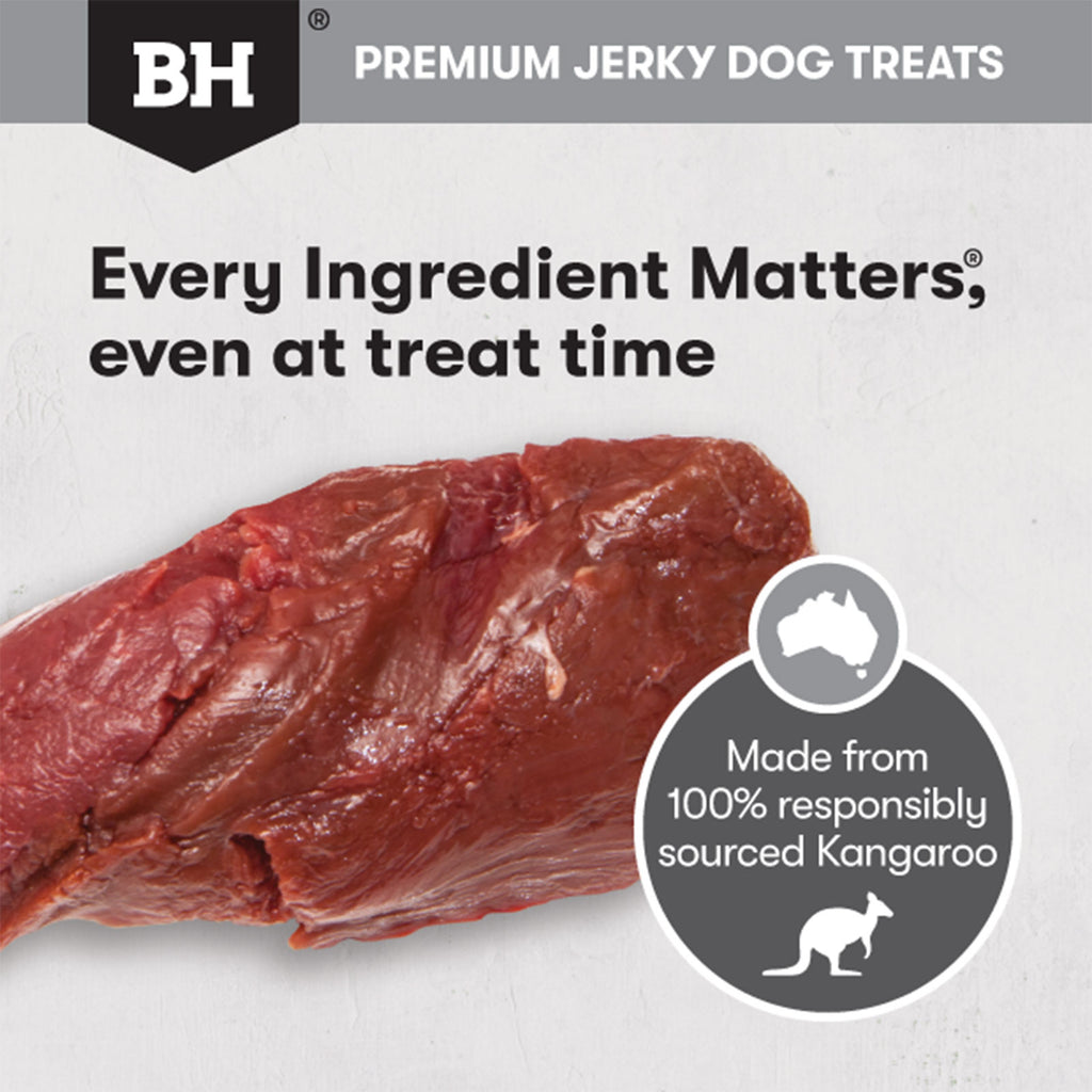 BLACK HAWK DOG TREATS KANGAROO JERKY STICKS 100G