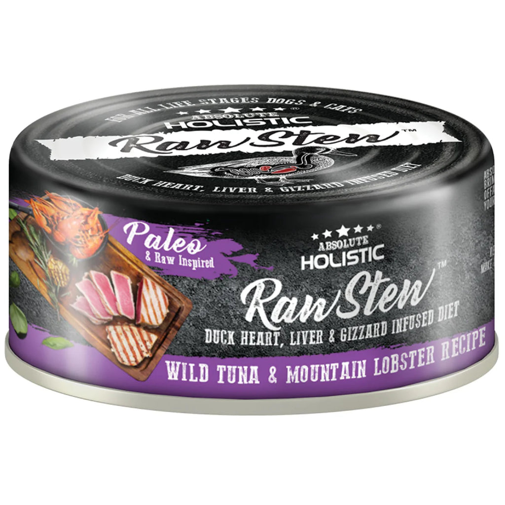 Absolute Holistic RawStew Wet Food for Cats & Dogs 80g (Wild Tuna & Mountain Lobster)