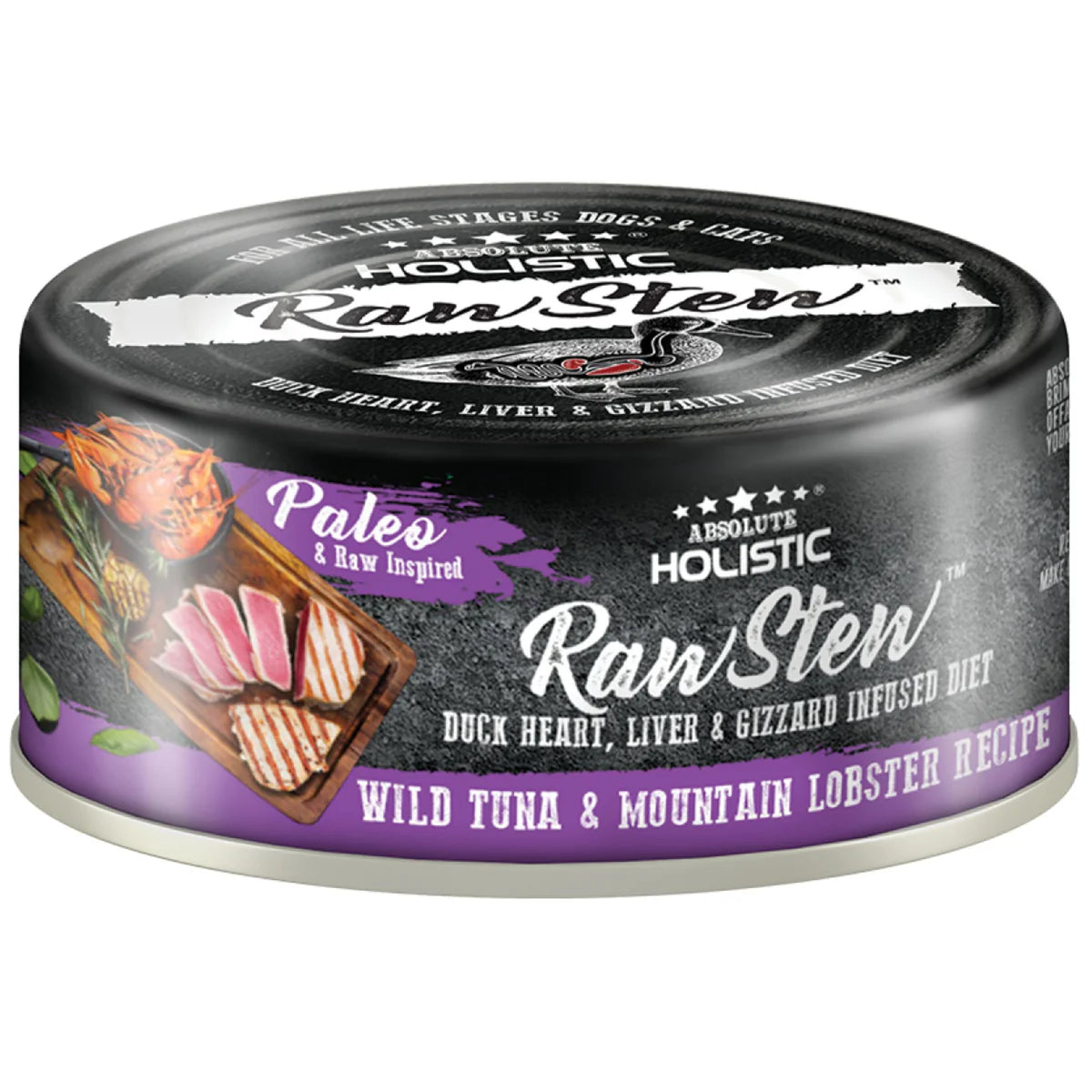 Absolute Holistic RawStew Wet Food for Cats & Dogs 80g (Wild Tuna & Mountain Lobster)