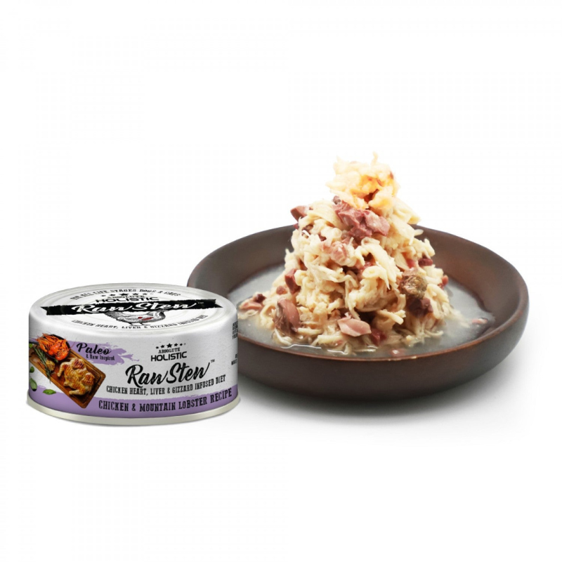 Absolute Holistic RawStew Wet Food for Cats & Dogs 80g (Chicken & Mountain Lobster)