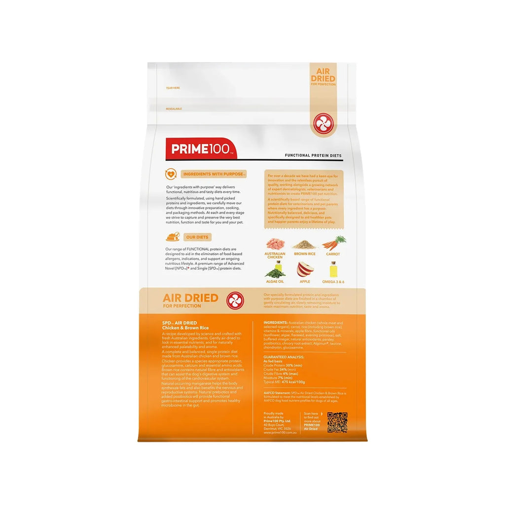 Prime100 SPD Air Dried Chicken & Brown Rice 2.2kg