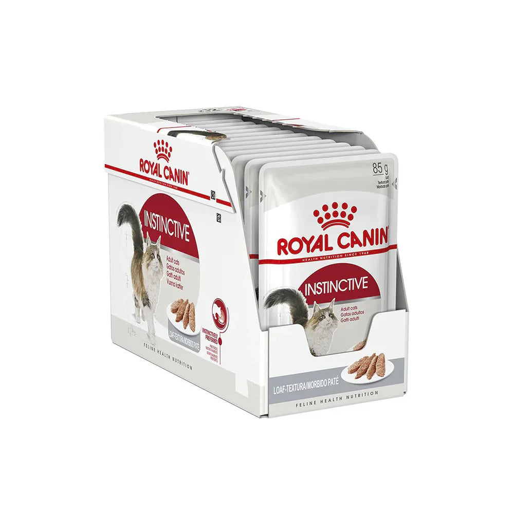 Royal Canin Adult Instinctive Loaf Wet Cat Food Pouches 12 x 85g
