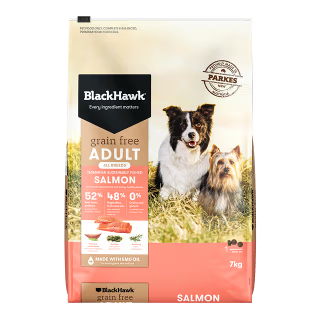 BLACK HAWK ADULT GRAIN FREE SALMON 7KG