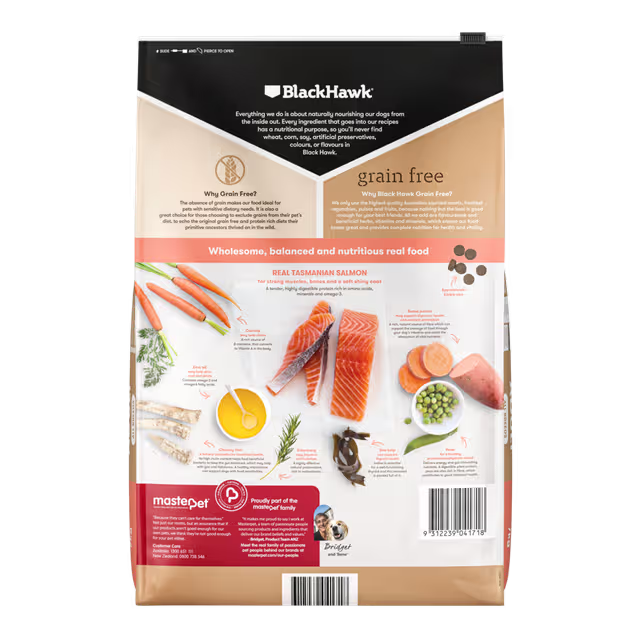 BLACK HAWK ADULT GRAIN FREE SALMON 7KG