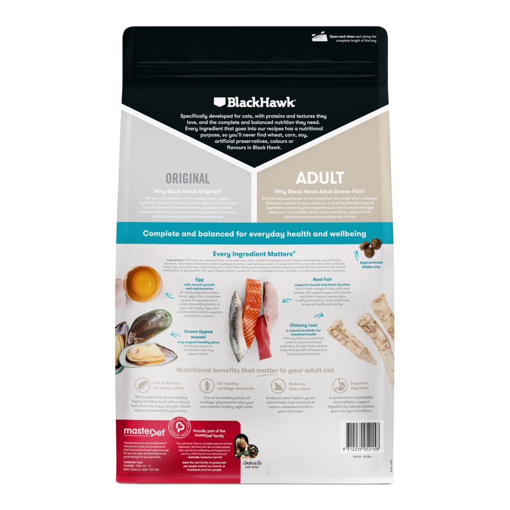 Black Hawk Original Cat Food Ocean Fish 2kg