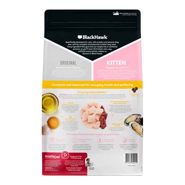 Black Hawk Original Kitten Food Chicken 2kg