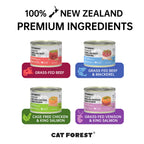 CAT FOREST Cage-Free Chicken & King Salmon Wet Cat Canned Food 180g x 12