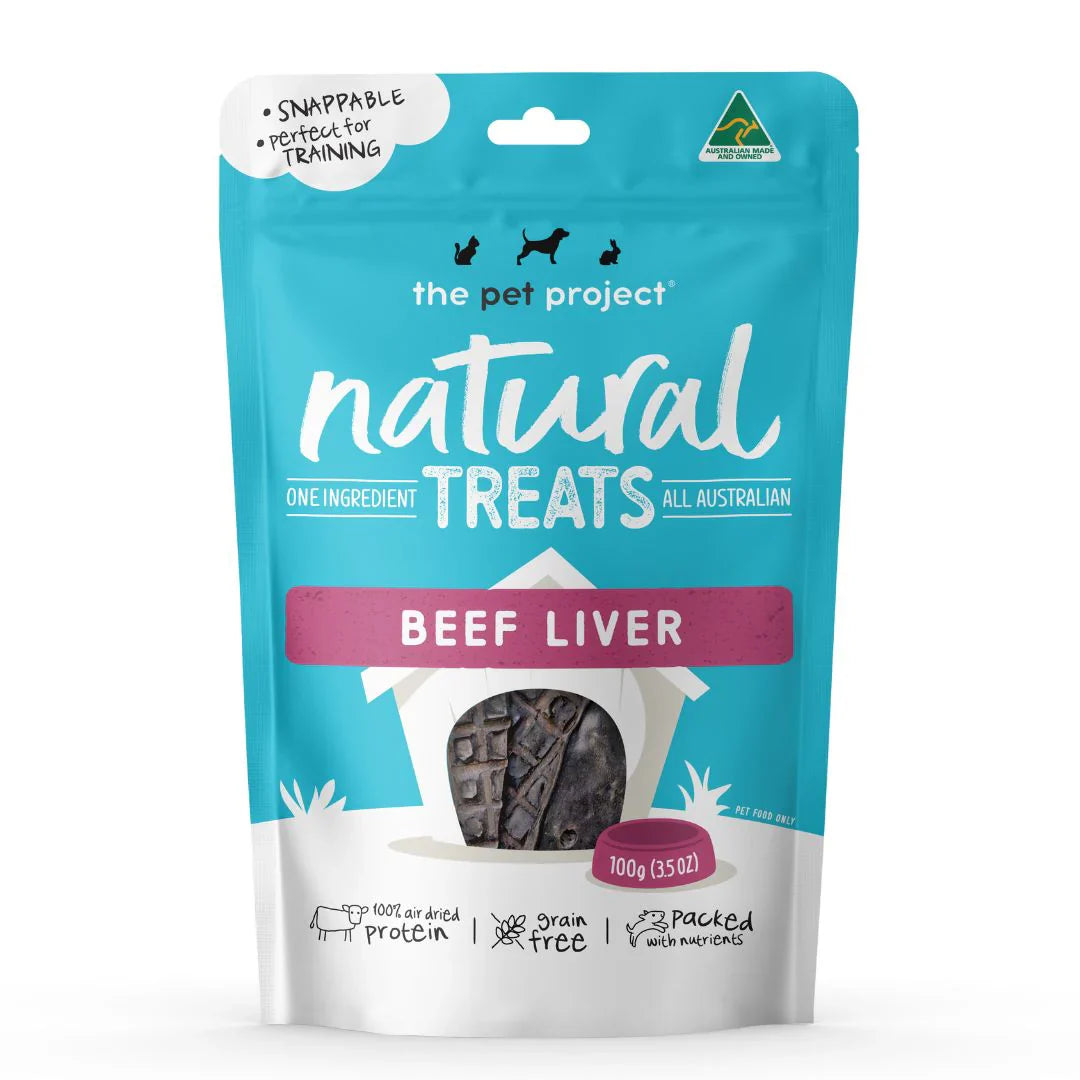 The Pet Project Beef Liver Dog Treats 100g