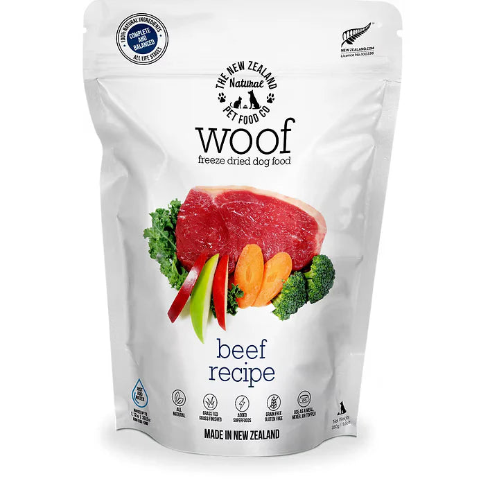 Woof Freeze Dried Dog Treat Beef 50gm