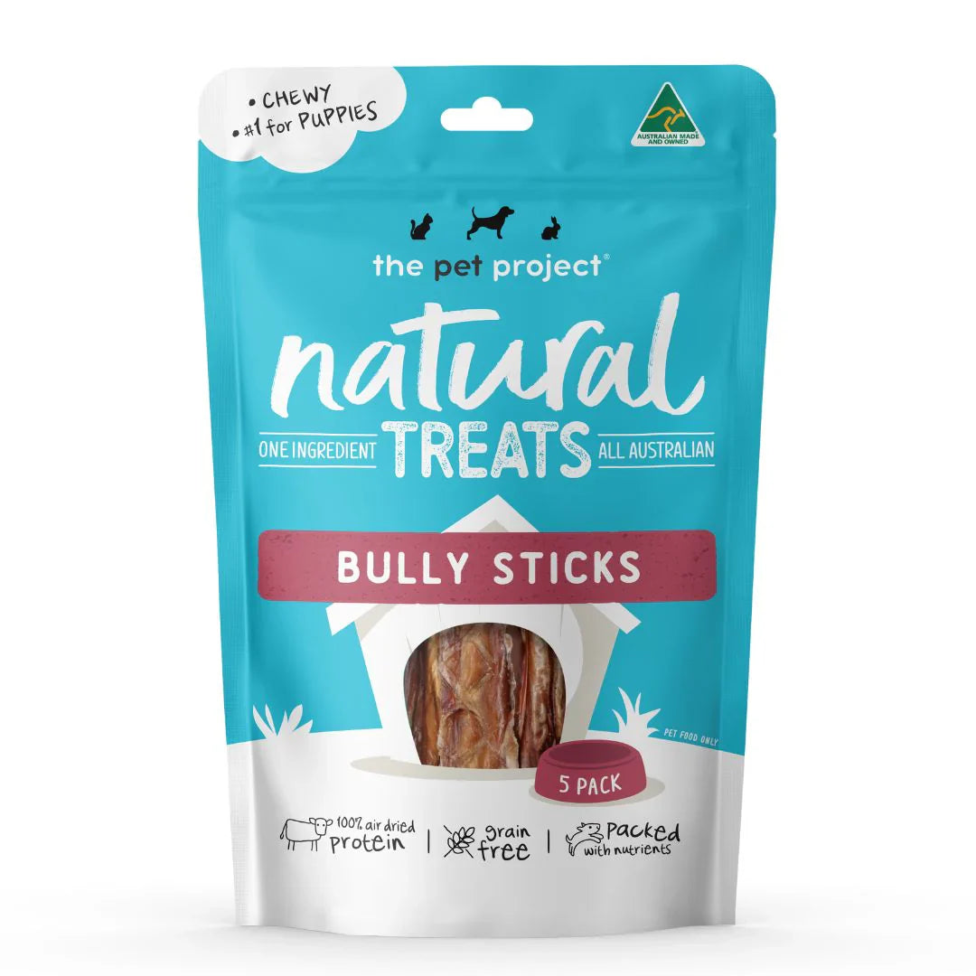 The Pet Project Bully Sticks Dog Treats 5pk