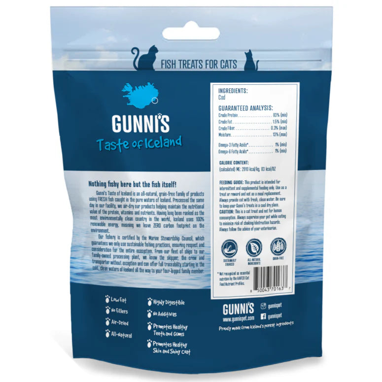 GUNNI'S Cod Mini Morsels Cat Treats 42.5g