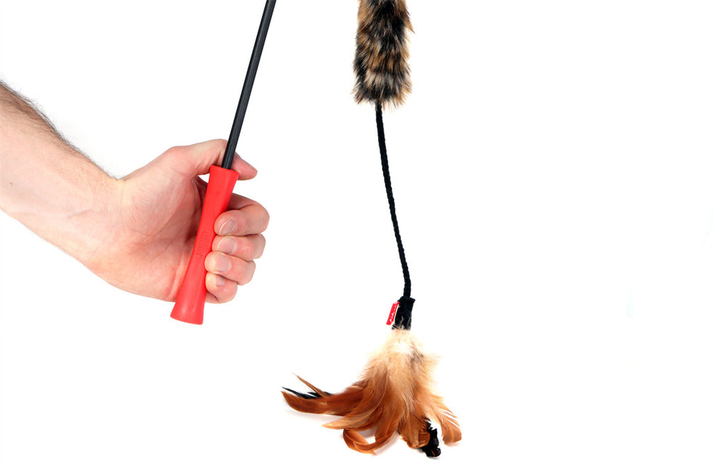 GIGwi Cat Wand Teaser Plush Tail