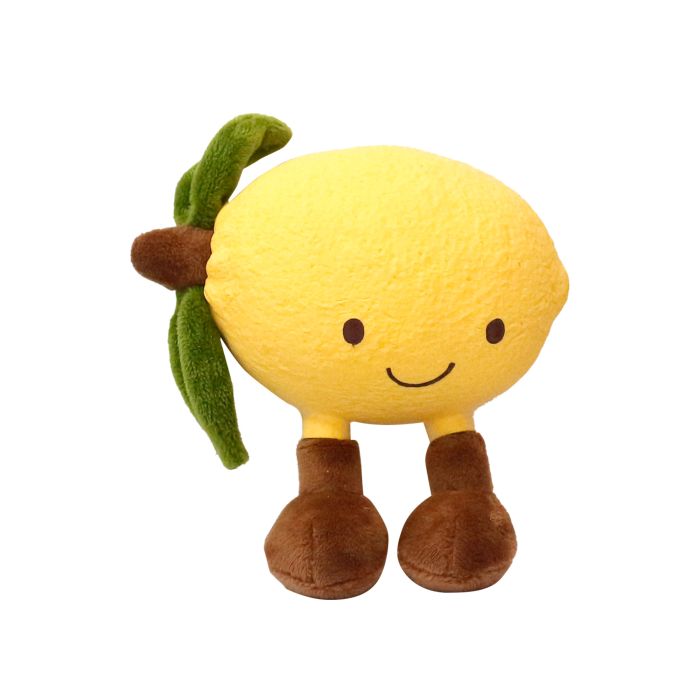 Furkidz Latex and Plush Lemon Dog Toy 11.5cm