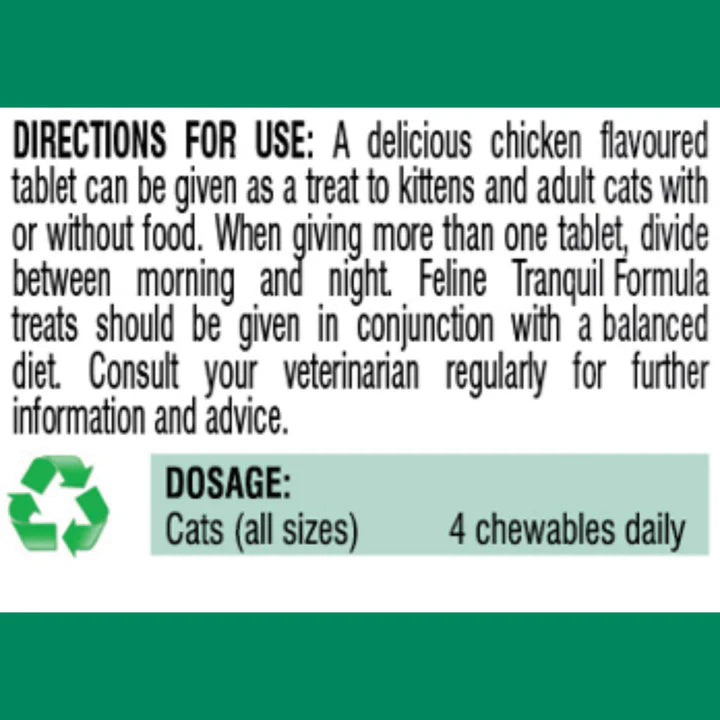 Vetalogica Feline Tranquil Formula 120 tablets