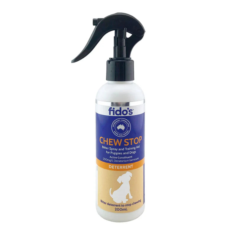 Fidos Chew Stop Bitter Spray and Training Aid for Puppies and Dogs 200ml