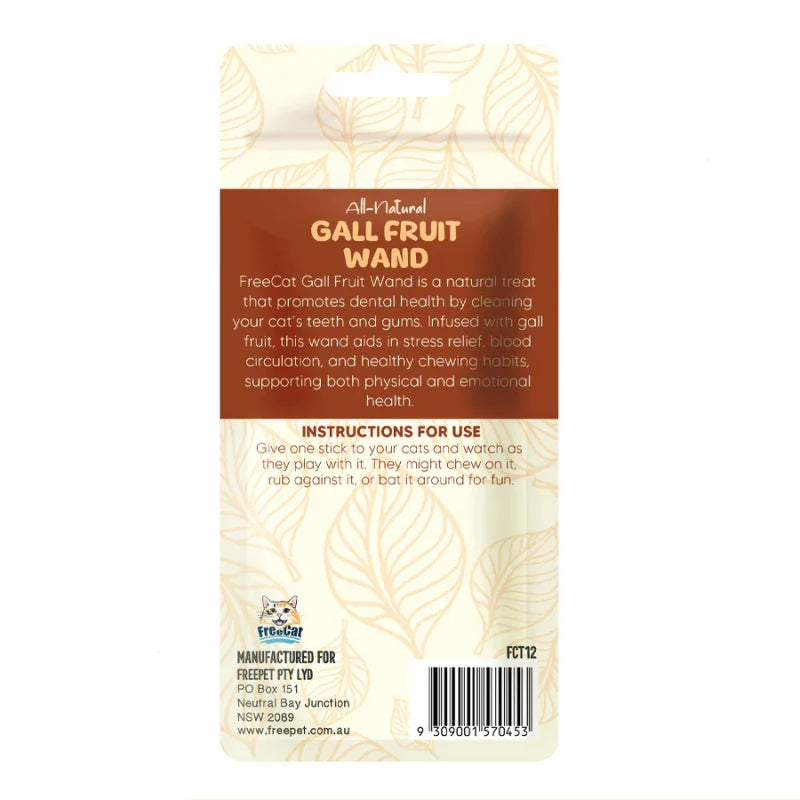 Freecat All Nature Gall Fruit Wand 6pcs