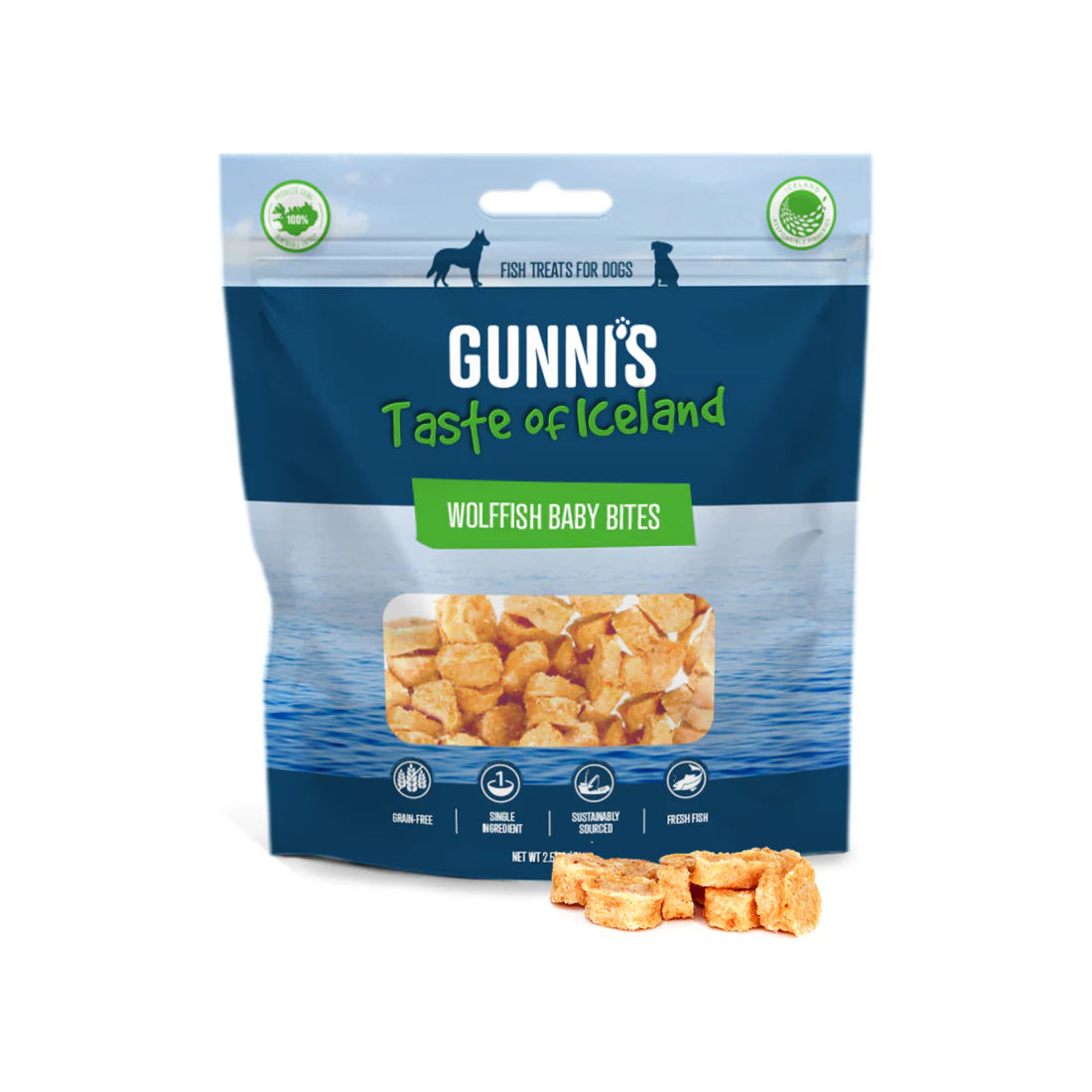 Gunnis Cod Baby Bites Dog Treats 71g